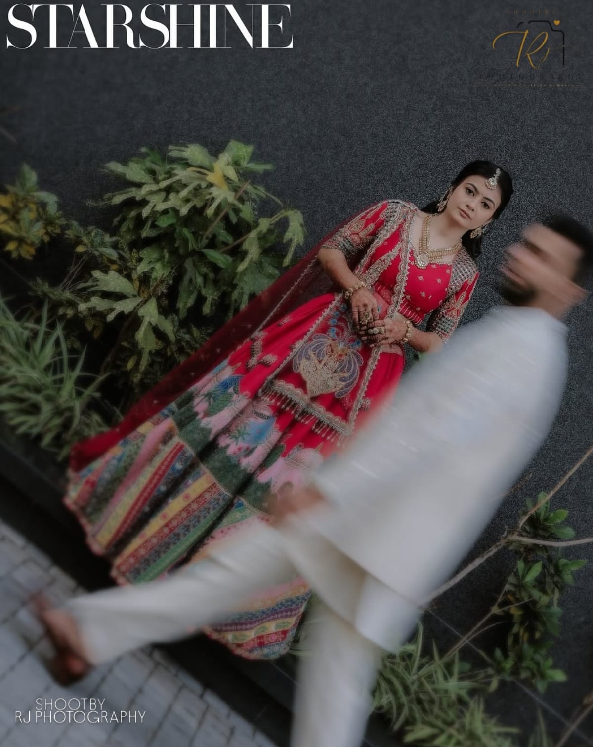 Cinematic bridal portrait